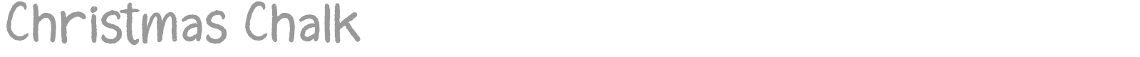 Christmas Chalk font preview